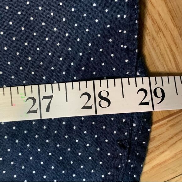 Original Penguin Navy Blue Button up collared shirt with dots and arrows XL - Picture 4 of 8